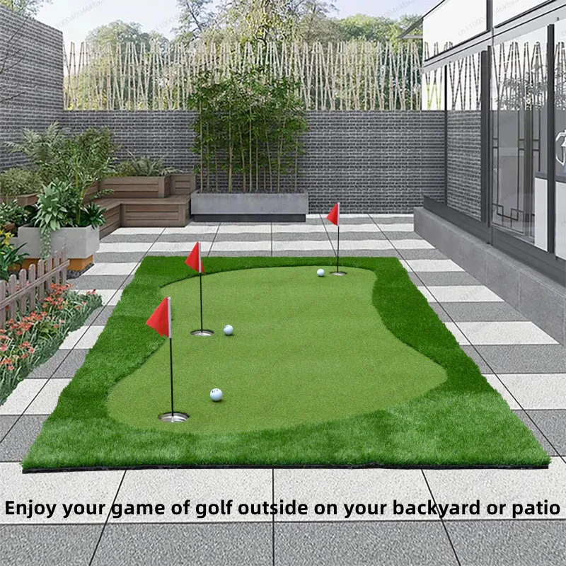 1.2x3M High Quality Indoor/Outdoor Nylon Mini Golf Course Artificial Grass Putting Green Mat Practice Golf Putting Green