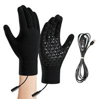 motorcycle USB Heated Gloves Electric Gloves Touchscreen Hand Warmer Mitte Snow Mittens Snowboard Gloves For Ski Riding Camping