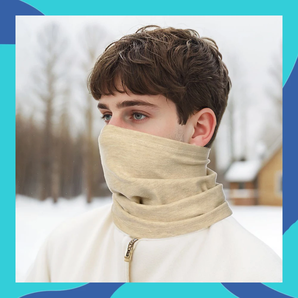 

Winter Neck Warmer Gaiter Fleece Windproof Face Mask Cover Cold Weather Scarf for Men & Women