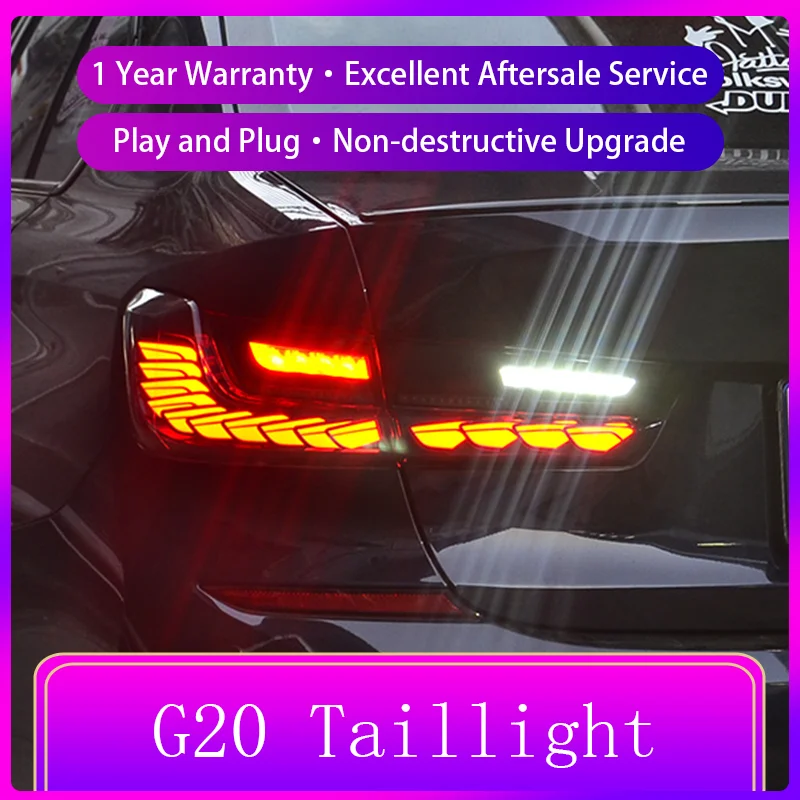 Dynamic FOR BMW 3 Series G20 G28 320 325 330 Tail Light DRL Rear Lamp 2018-2023 LED Bulbs Configure Auto Tools Car Accessories