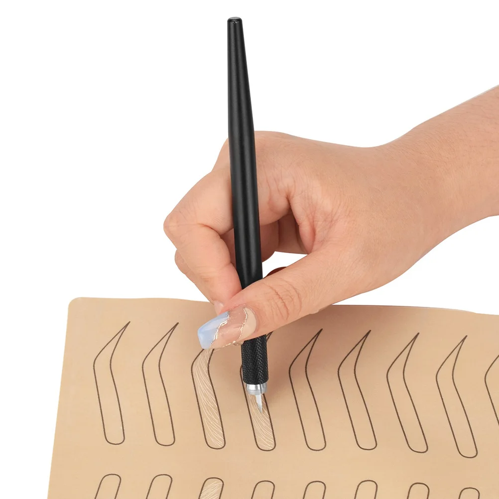 قلم Microblading أداة وشم الحواجب الاحترافية من سبائك الألومنيوم متعددة الوظائف لوضع علامات على الوشم على ماكياج الحواجب #1