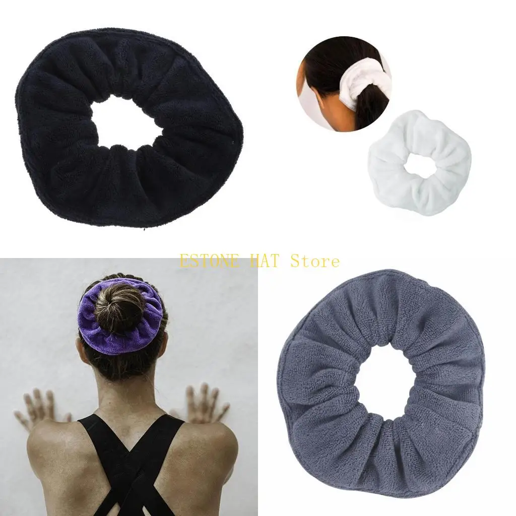 

49MF Hair Hair Drying Scrunchies Microfiber Hair Tie Ponytail Holder
