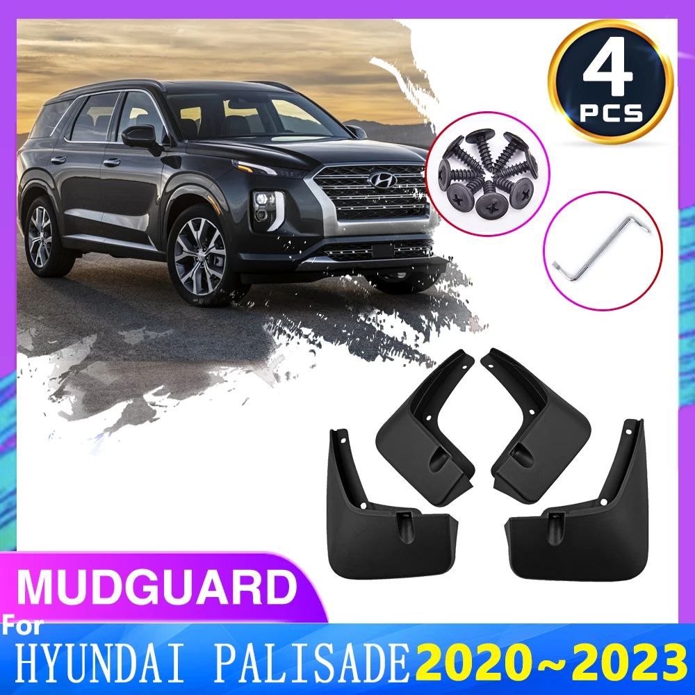 

For Hyundai Palisade 2020 2021 2022 Car Mud Flaps Mudguards Fender Mud Guard Flap Splash Flaps Splash Guards Parts Accessories