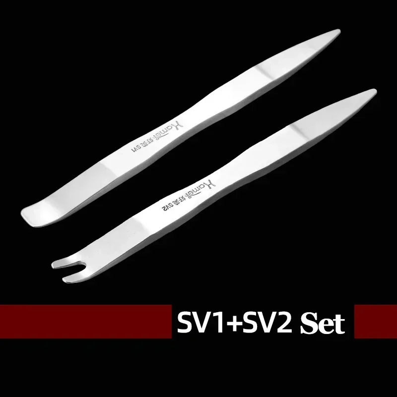 

2/6PCS Stainless Steel Car Removal Rearview Mirror Rocker Door Panel Buckle Hand Repair Disassembly Pry Plate Crowbar Tools