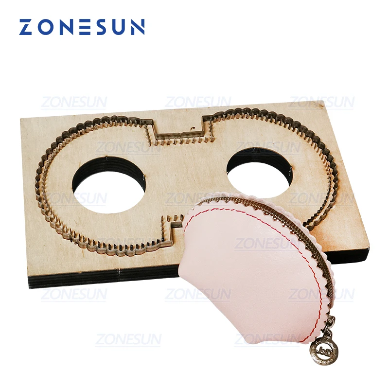 

ZONESUN D5 Customized Leather Cutting Die Handicraft Tool Coin Purse Steel Rule Die Clicker Press Punching Tool