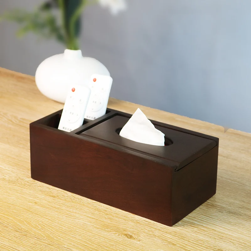 

Деревянная коробка для хранения пультов и салфеток, многофункциональная, прямоугольная, с резьбой, вьетнамского производства, для гостиной или дома.