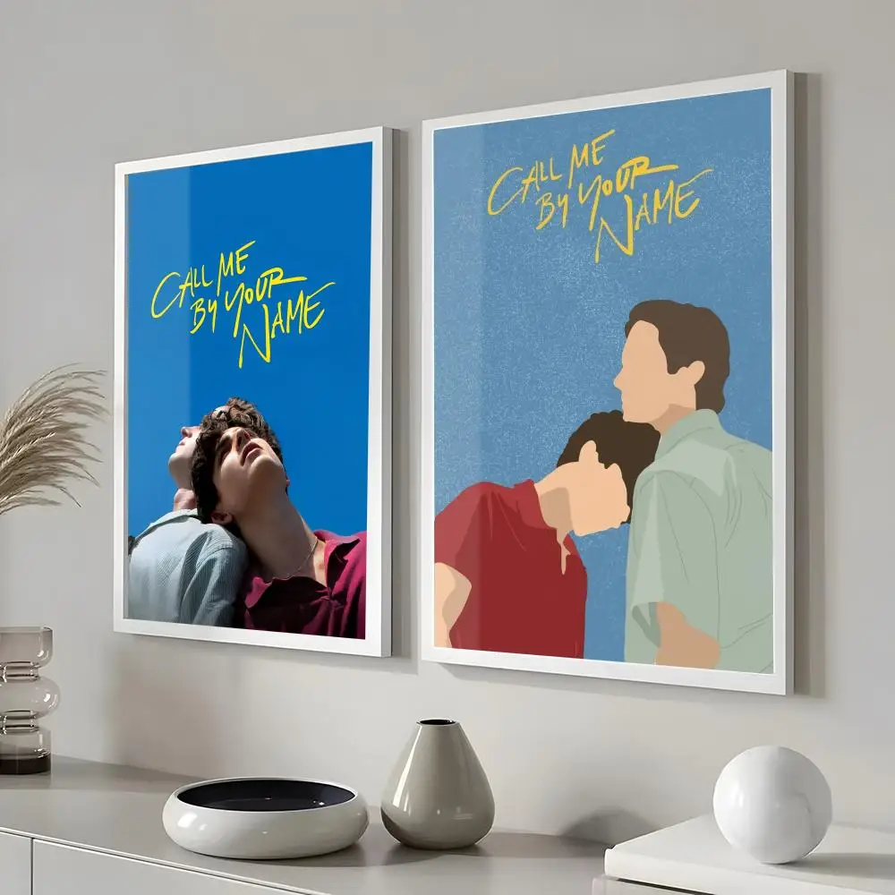 الفيلم الكلاسيكي C-Call Me by Your N-Name ملصق ملصقات جدار حديثة وأنيقة لديكور المنزل وغرفة المعيشة فن الحائط