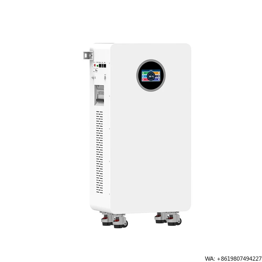10KWH 20KWH Home Solar Storage Cabinet Hybrid Inverter Stackable Battery on Off Grid With CAN Communication