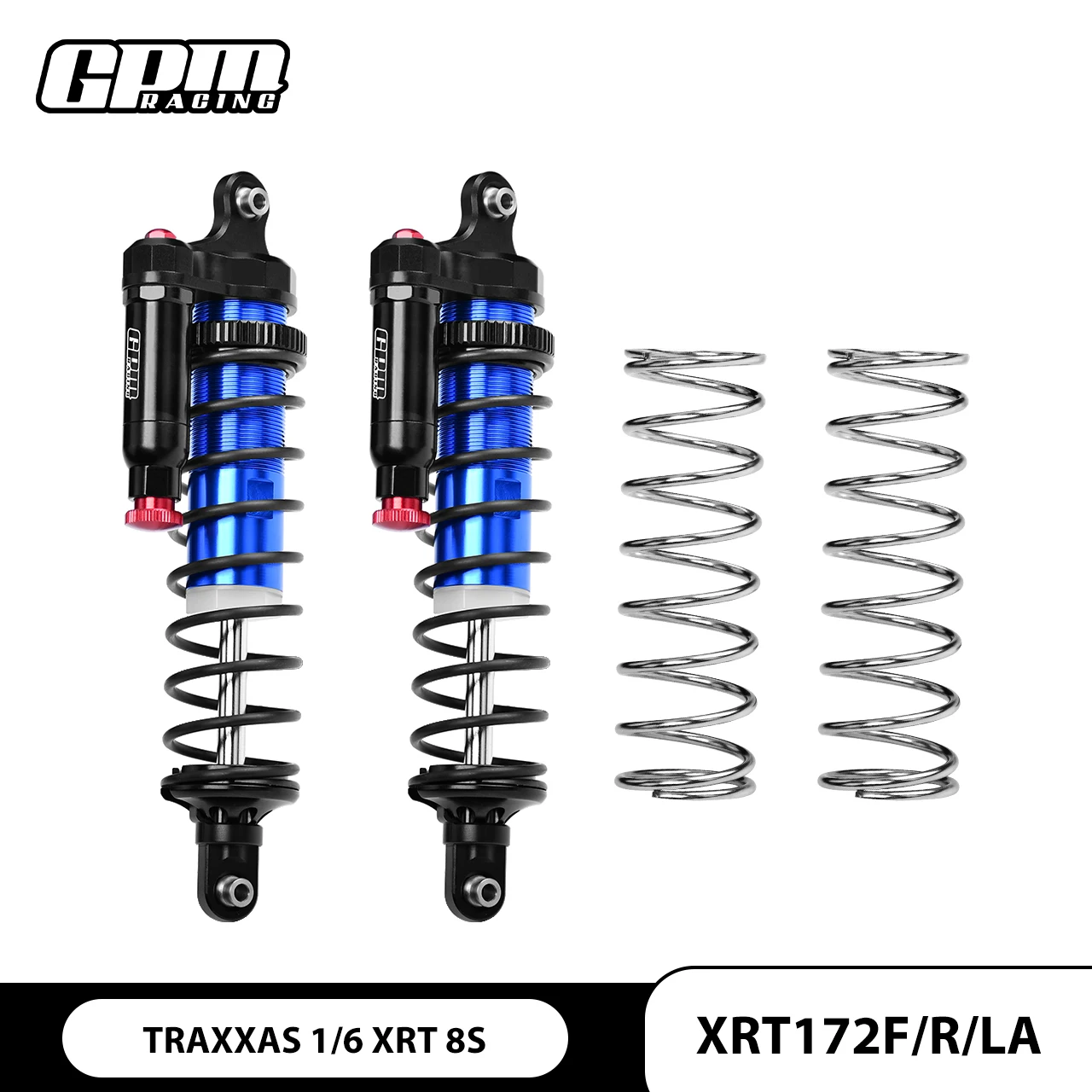 GPM Aluminium Front/Rear L-Shape Piggy Back Adjustable Spring Dampers For XRT 8S