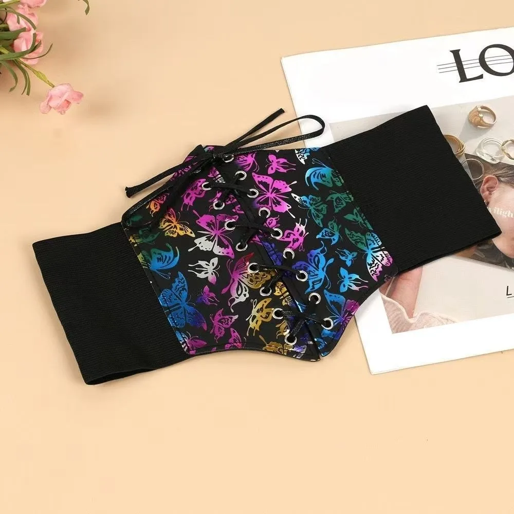 

Hot Elastic Corset Waist Belt Wide Slimming Waistband Strap Simple Decorative Waist Bands For Skirts Dress Top Clothes