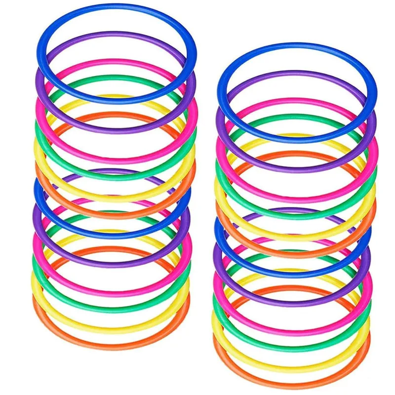 20 stücke Kunststoff Werfen Ring Ziel Werfen Set Kreis Karneval Spiel kinder Intellektuelle Entwicklung Bildung Übung Spielzeug – Detail 6