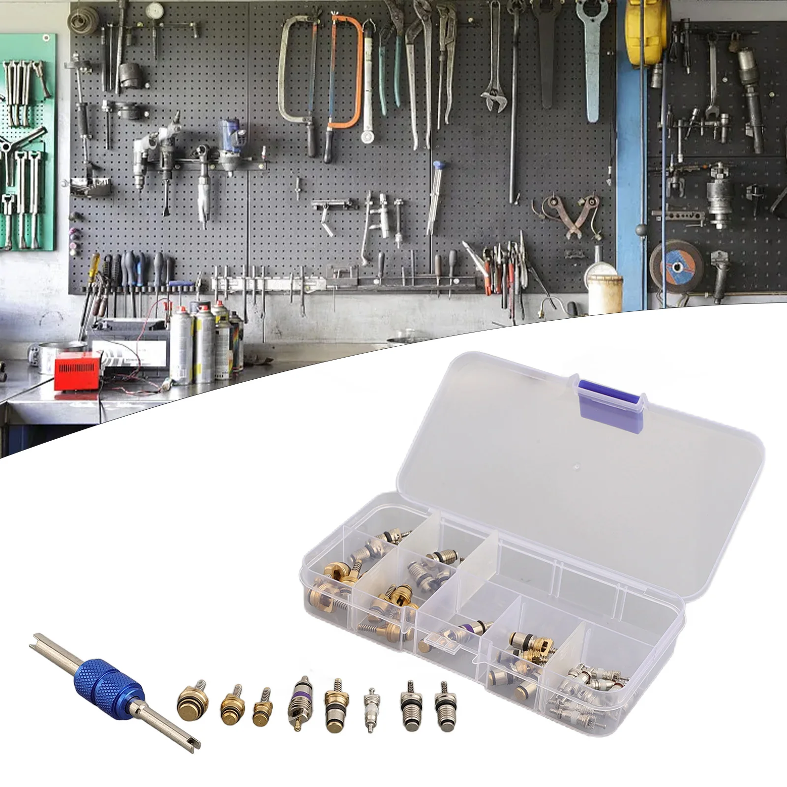 

Для замены сердечника клапана R12 R134A Ремкомплект сердечников клапанов для кондиционера Высококачественный OEM-номер: не наносится