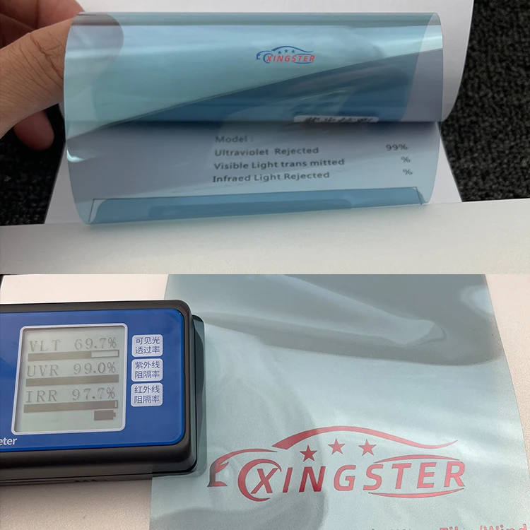 ฟิล์มติดกระจกรถยนต์ Xingster 69%VLT 2mil ฟิล์มเปลี่ยนสีแบบ Chameleon ฟิล์มติดกระจก ฟิล์มกรองแสงไฟหน้ารถยนต์ อุปกรณ์ตกแต่งรถยนต์ OEM