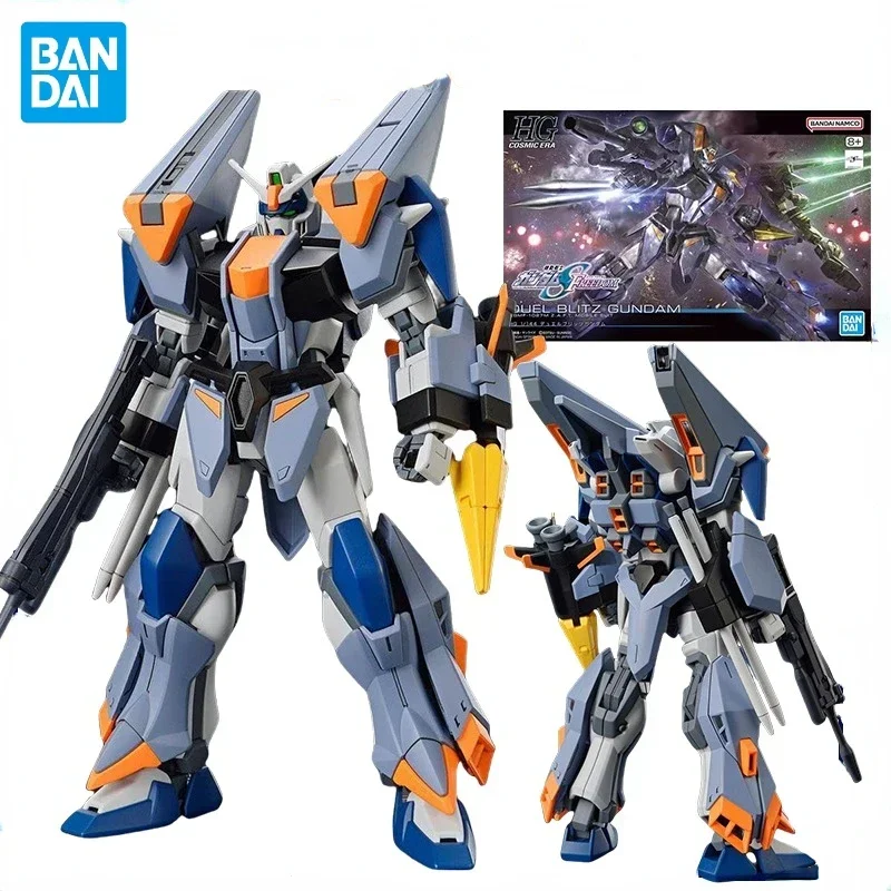 In Stock Bandai Original Anime DUEL BLITZ GUNDAM ZGMF-1027M HGCE Assembly Model PVC Toys Anime Action Figure Collectible Gifts