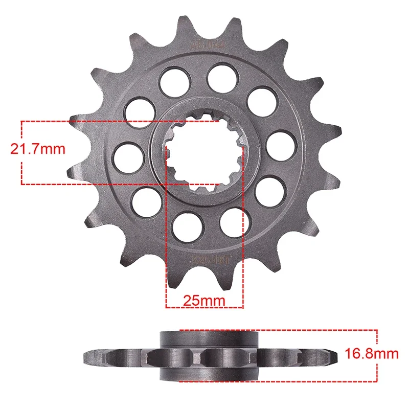 Motorcycle Front Rear Sprockets 20CrMnTi For HONDA NC 750 NC750 XA-M,N,p ABS 2021 2022 2023 2024 43T/16T Tooth 520