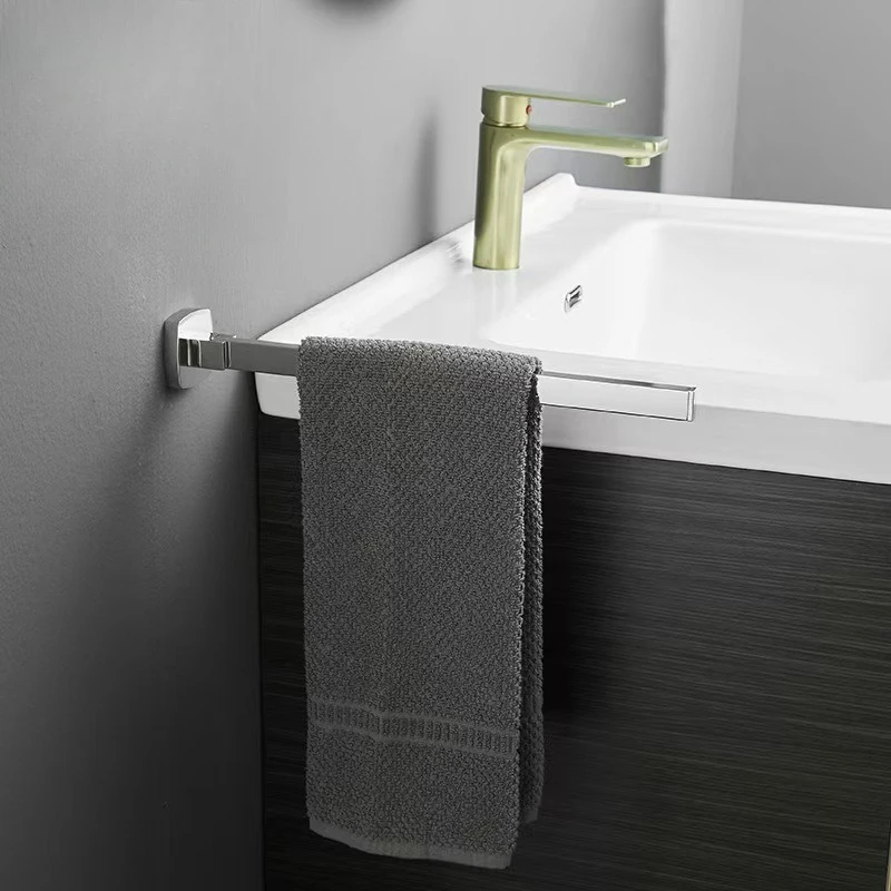 Folding Towel Rack Bath Towel Holder Perforated Wall Hanging Towel Bars 304 Stainless Steel Bathroom Shelf Kitchen Storage Rack