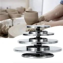 15-30cm Pottery Wheel Double-Sided Aluminum Pottery Turntable DIY Clay Tools Rotary Plate Cake Rotating Table Ceramics Clay Tool