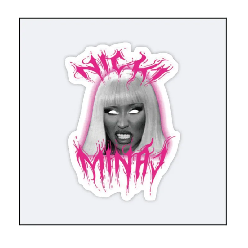 Bandai 60PCS Rap Stars Nicki Minaj Cartoon Stickers Phone Trunk Refrigerator Waterproof Anime Stickers Anime Figure Image Toys