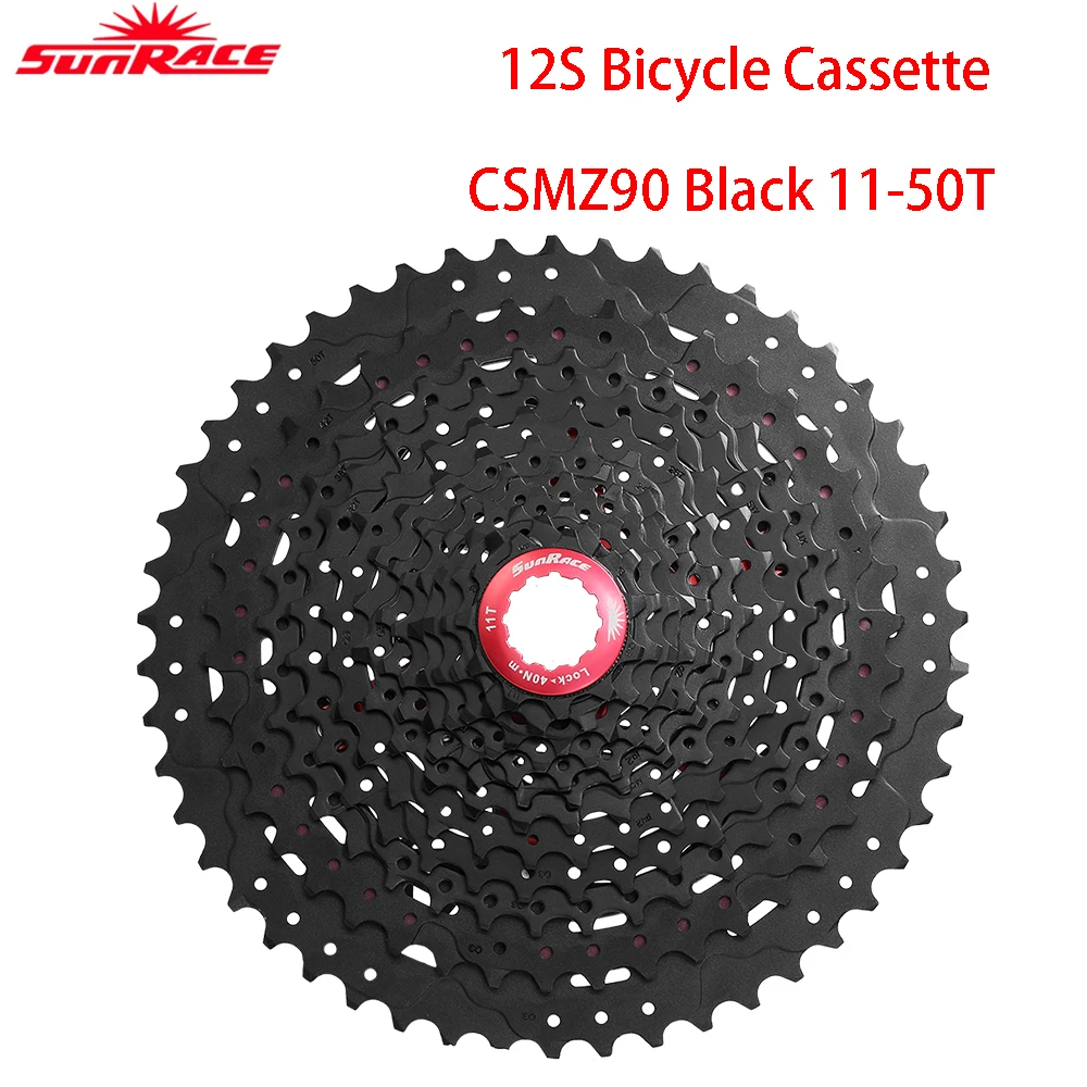 SunRace CSMZ600 CSMZ800 CSMZ90 CSMZ91 Fahrradkassette 12-fach 11-51Z 11-50T für Gravel-, Renn- und Mountainbikes