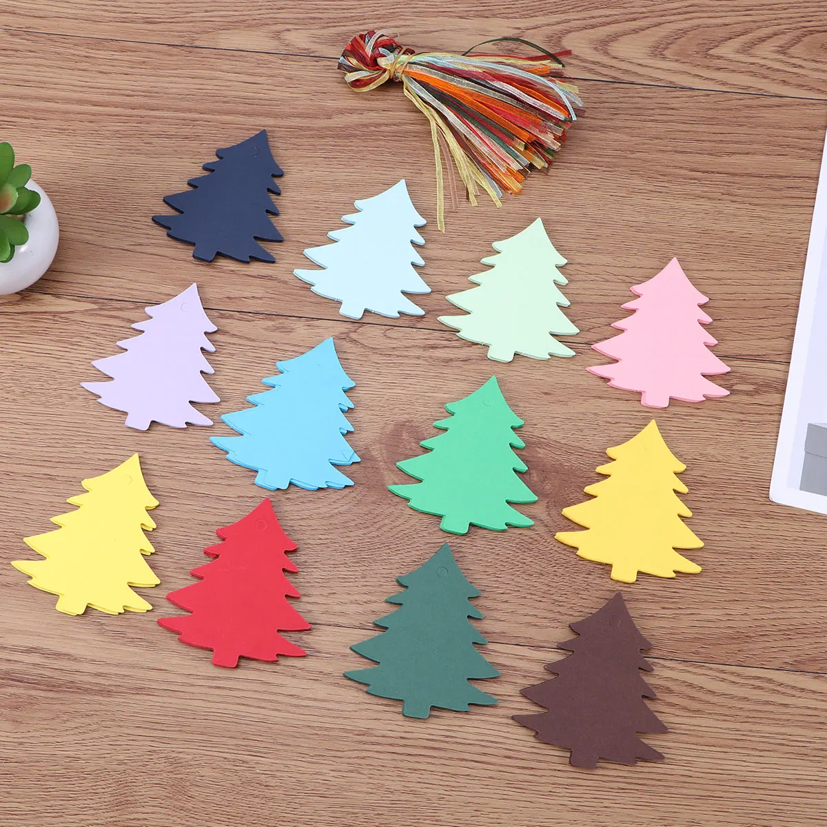 

240 Pcs Gift Vintage Tags Wedding Party Hanging Label Kraft Paper Colorful Food Package