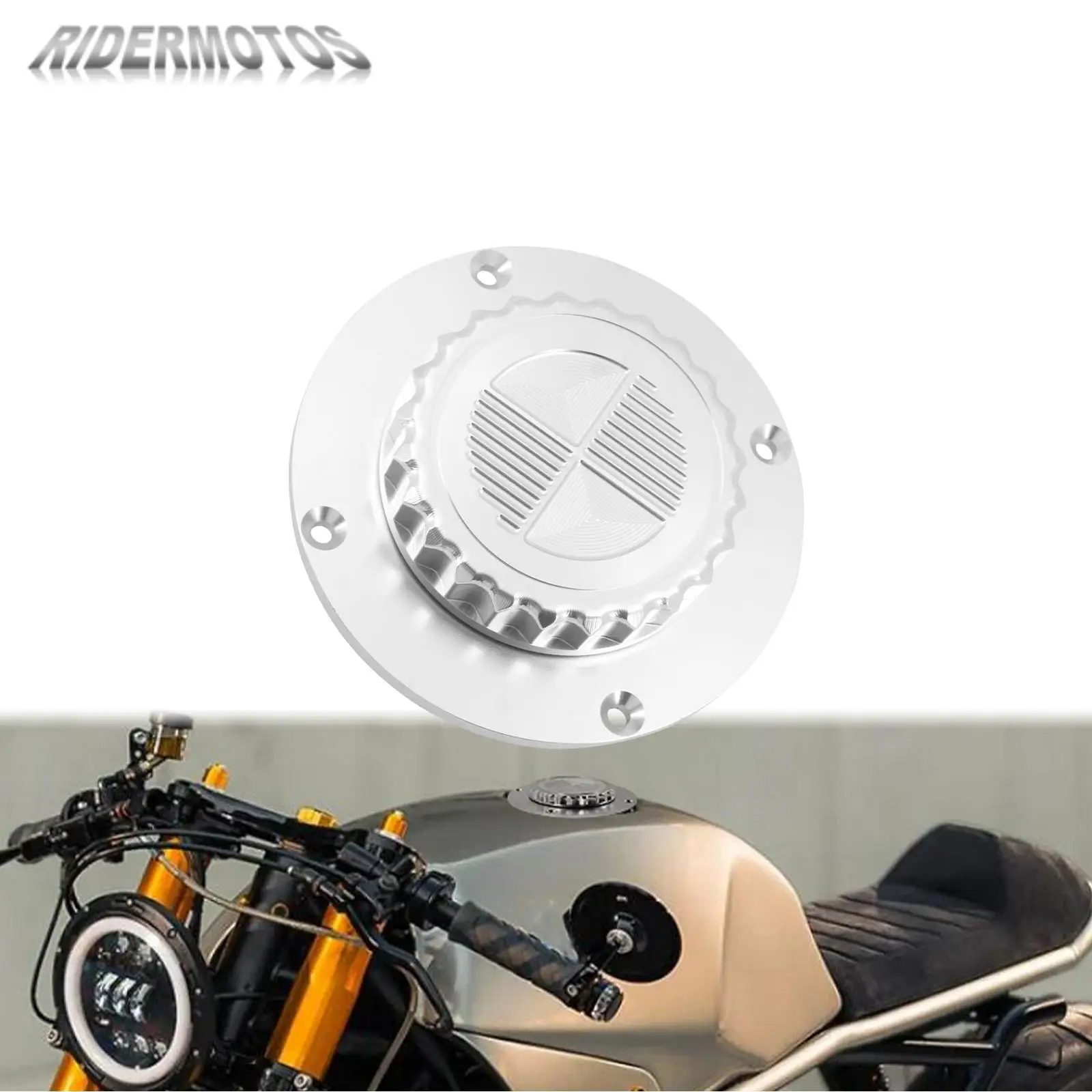 Motorcycle Fuel Tank Gas For BMW K1 K75C K75RT K75S K100 K100LT K100RT K1100RS CNC Oil Cap Tank Cover Protection Black Chrome