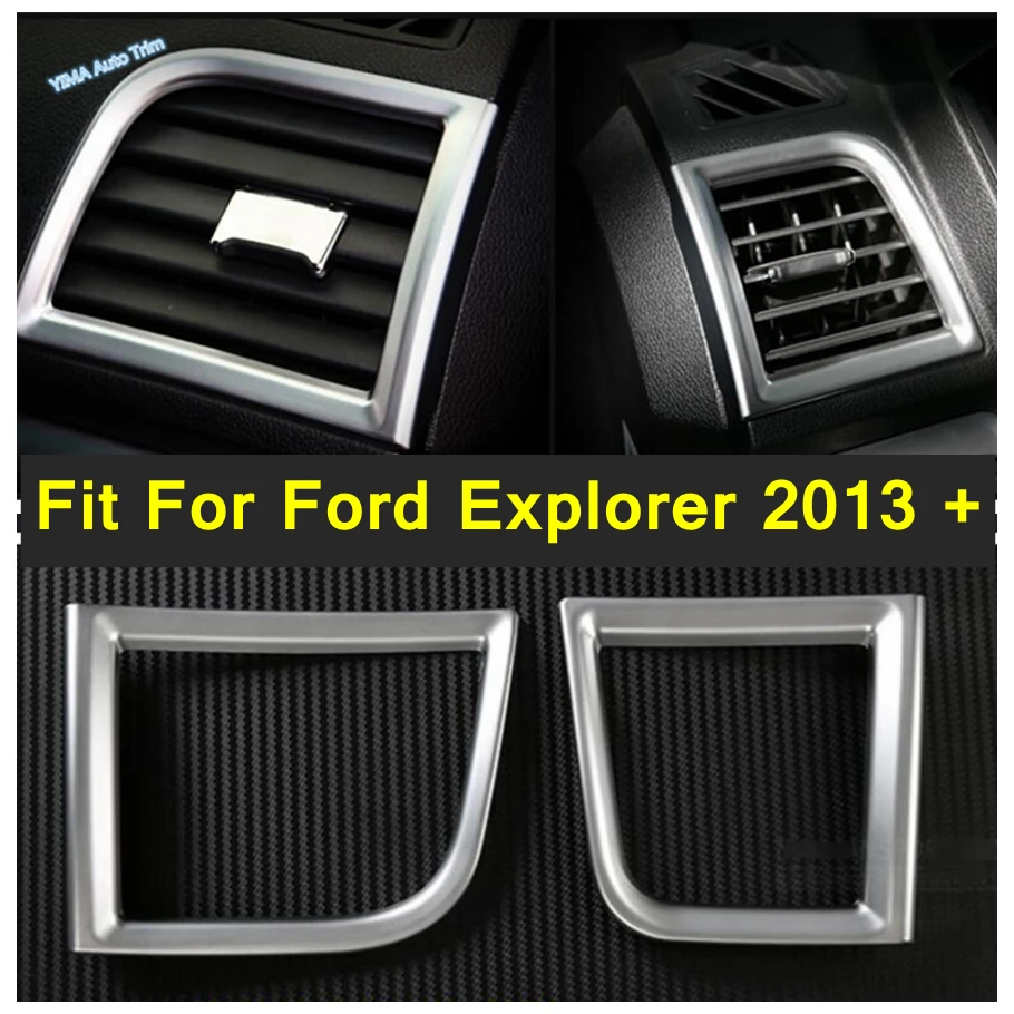 

Car Inside Air Conditioning Outlet Vent Cover Trim Decoration Fit For Ford Explorer 2013 - 2019 Matte Style Interior Accessories