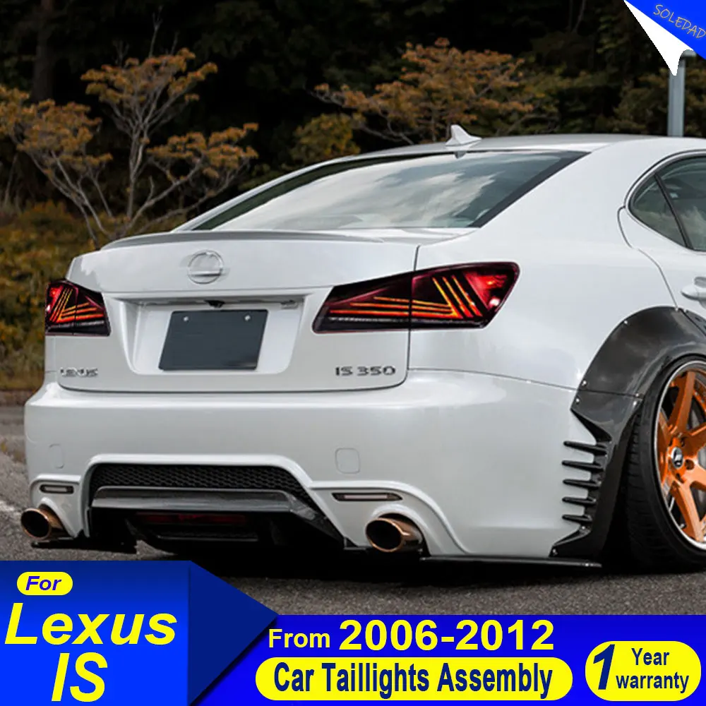 

Для Lexus IS is250 is300 2006-2012 светодиодный задний фонарь в сборе с динамическими последовательными указателями поворота DRL задний фонарь заднего хода автомобильный задний фонарь