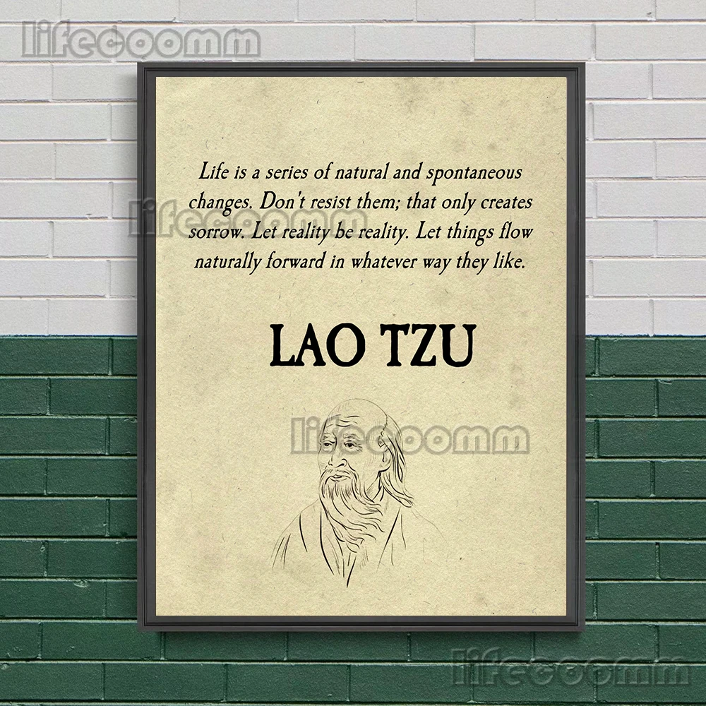 Lao Tzi,Confucius,Sun Tzu Famous Quotations Vintage Wall Art Canvas Print Famous Thinkers Proverbs Art Poster Print Home Decor