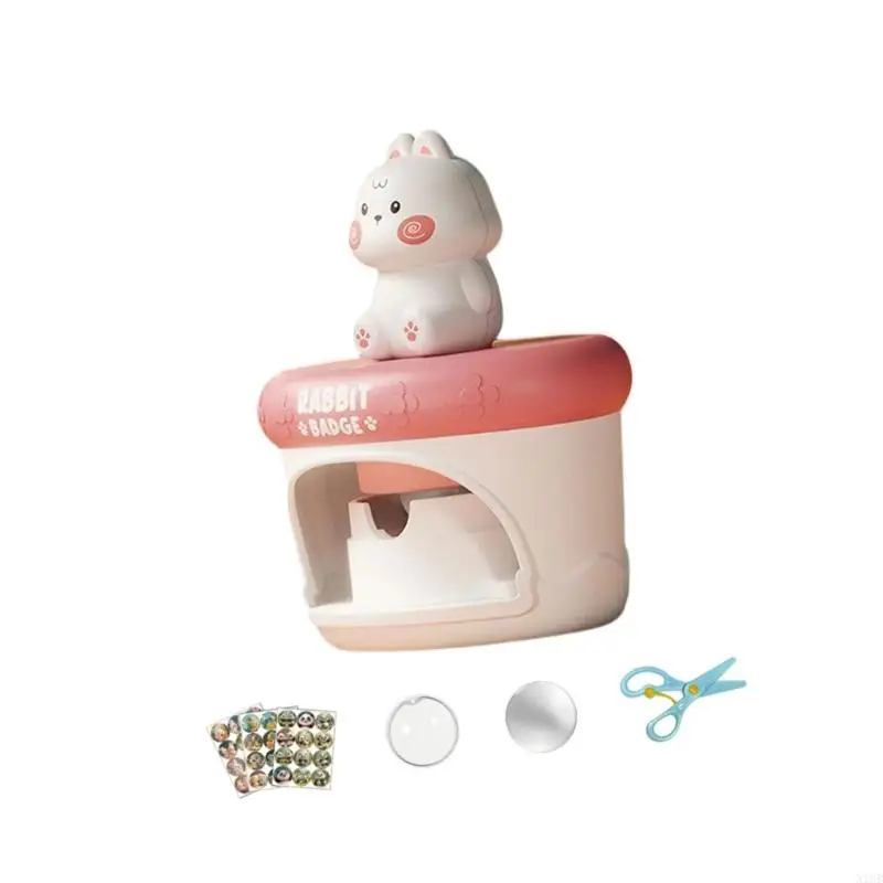 Kinderen Craft Kits Badge Maker Safe Plastic Badge Press Machine speelgoed voor kinderen Early Educational Crafting Project