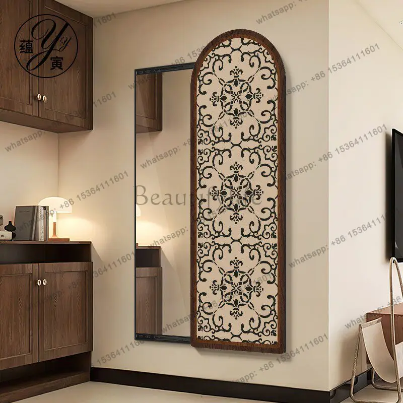 Factory Direct Sales Medieval French Entrance Decoration Push-pull Hidden Retro Murals