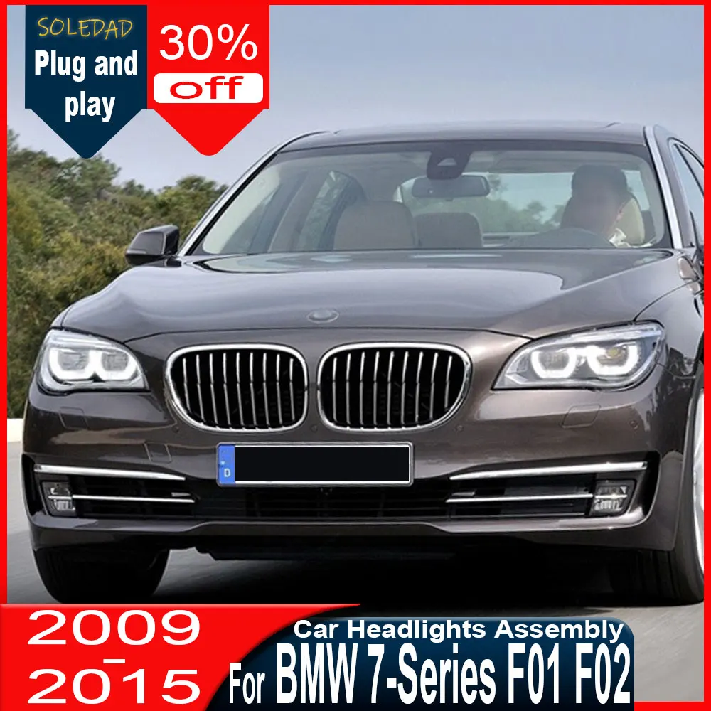 

Car Full LED Headlight for BMW F01 F02 730i 735i LED Headlight 2009 2010 2011 2012 2013-2015 Head Lamp DRL Signal Projector Lens