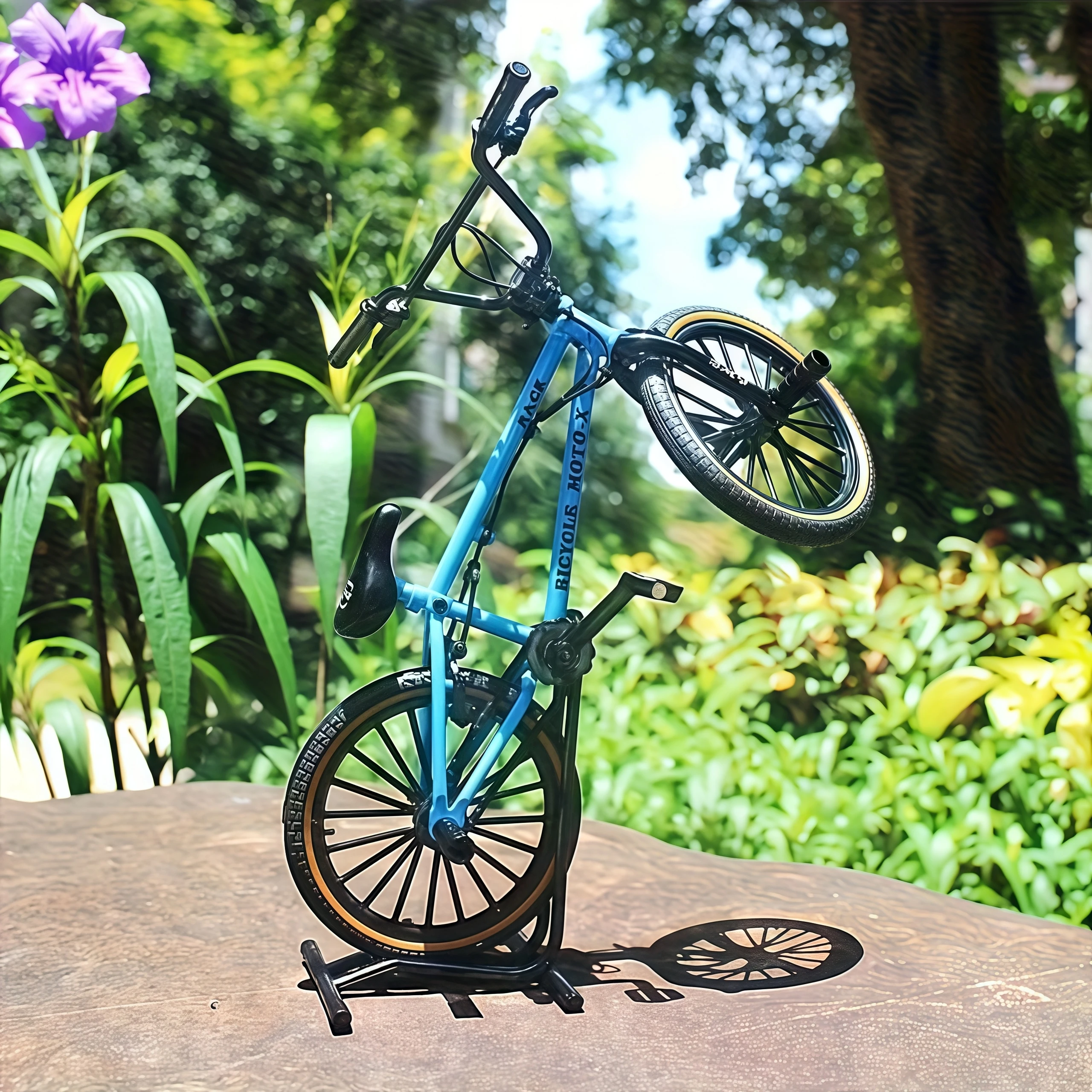 Mini bicicleta de dedo BMX premium escala 1/8 - aleación de aluminio fundido, juguete coleccionable para entusiastas - tres colores disponibles