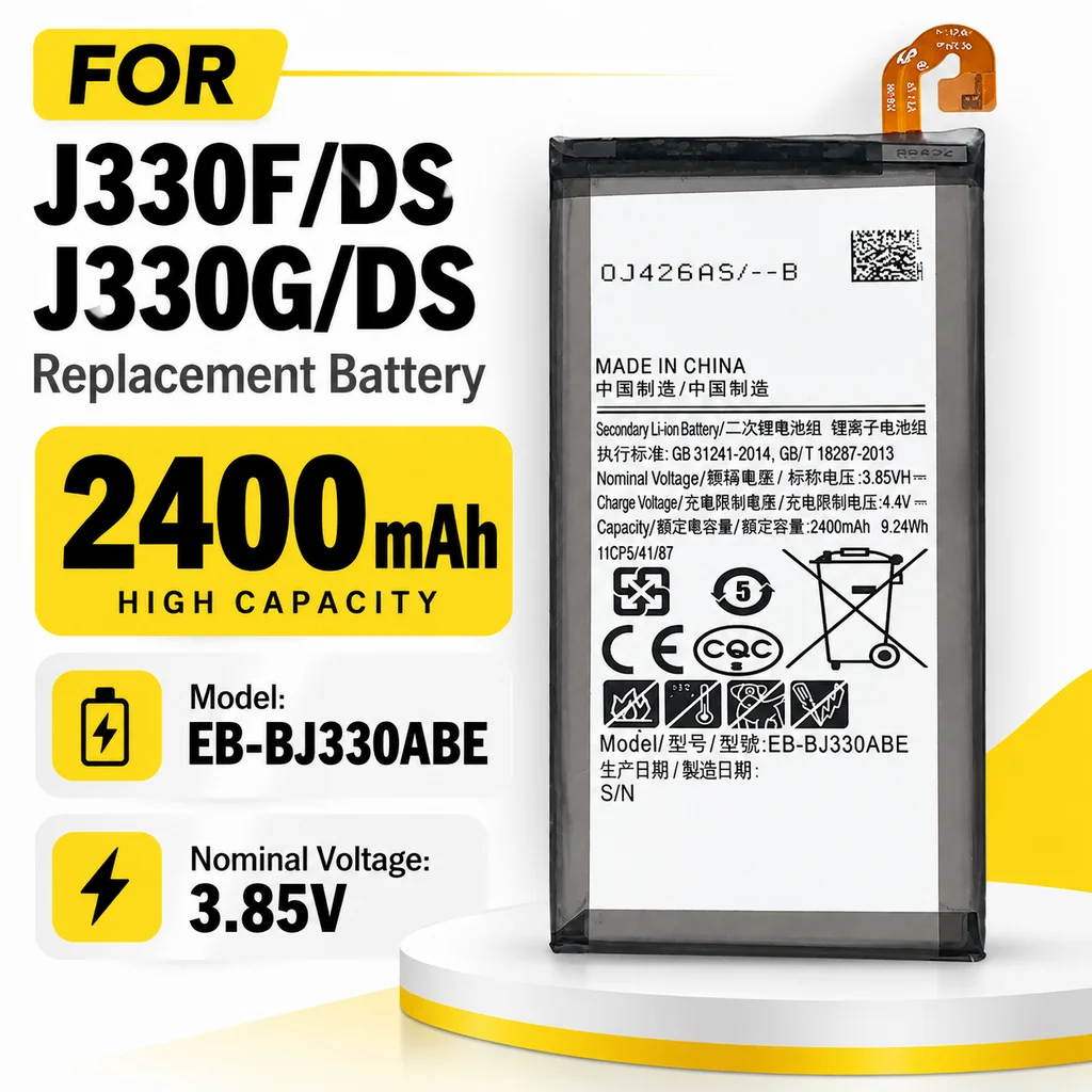 2400mAh EB-BJ330ABE Replacement Battery For Samsung Galaxy J3 2017 SM-J330/J3300/J330F/J330FN/J330G Mobile Phone Battery