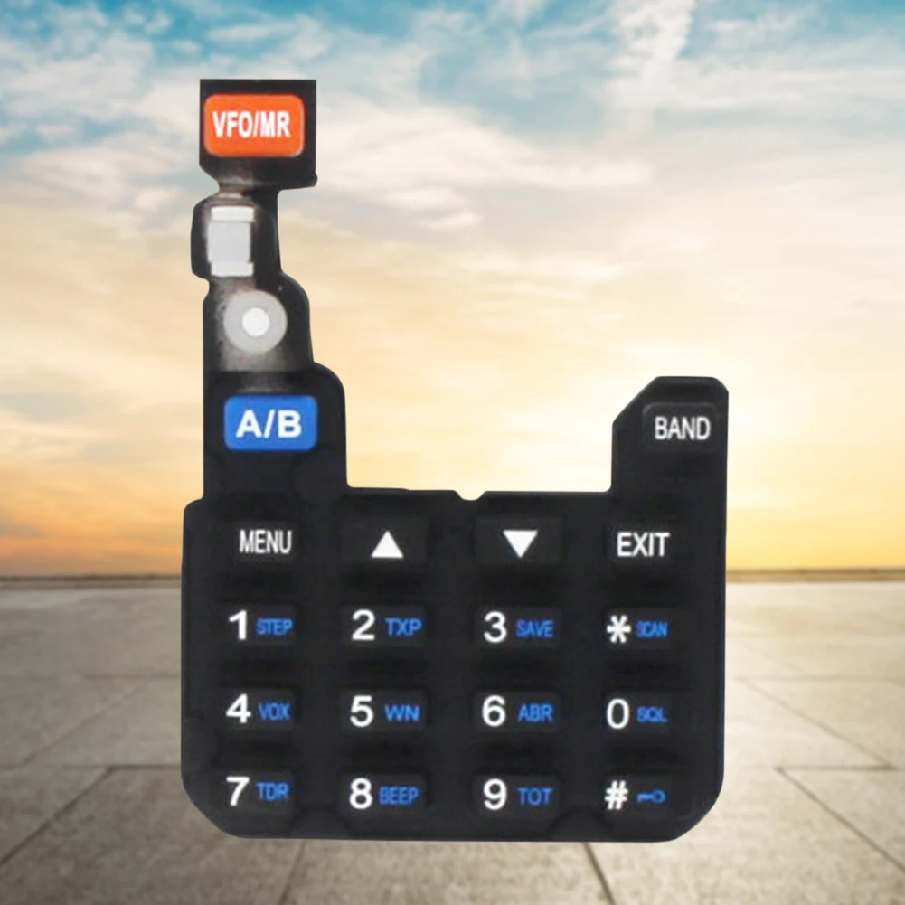 2 шт., сменная клавиатура Walkie Taklie, цифровая клавиатура, детали Walkie Taklie, аксессуары для цифровой клавиатуры для Baofeng UV-5R UV-5RA