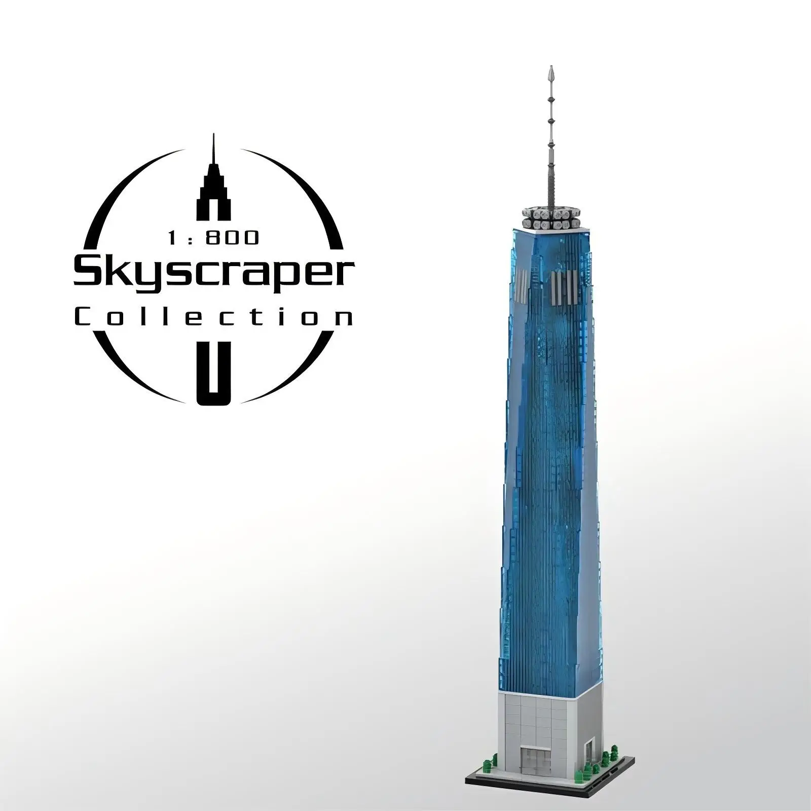 

One World Trade Center Building Blocks MOC-159549 Brickheadz 1:800 Scale Building Assembly Model Puzzle Kids Toy Birthday Gift