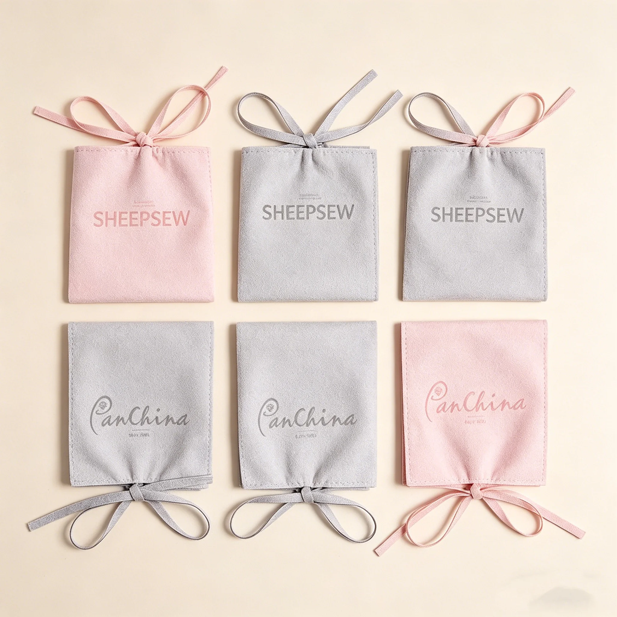 

Оптовые подарочные пакеты из искусственной кожи и замши SheepSew с индивидуальным логотипом для свадебных сувениров