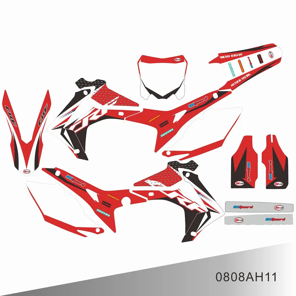 For HONDA CRF250 CRF 250 2014 2015 2016 2017 CRF450 CRF 450 2013 2014 2015 2016 Graphics Decals Stickers Background