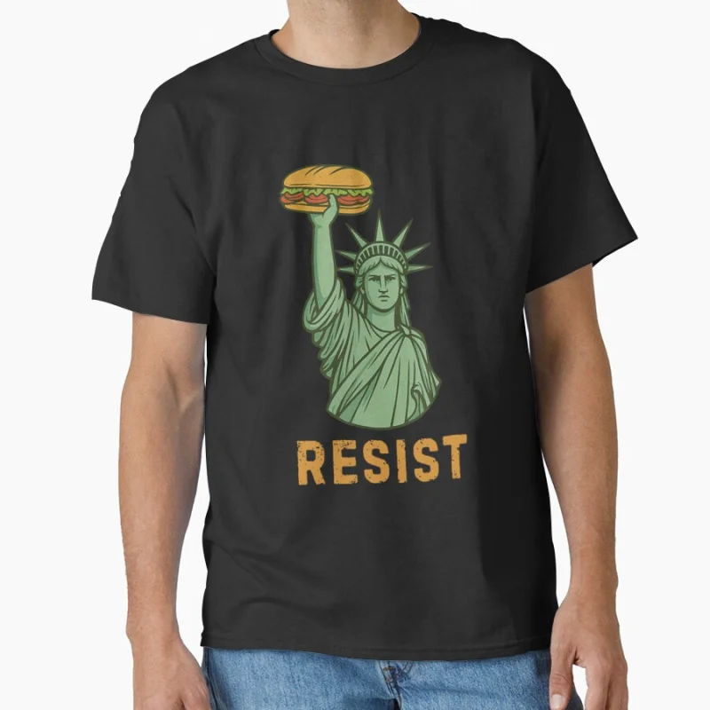 

Washington Sandwich Guy 2025 Anti trump freedom Funny t shirt for man S-6XL Large size Tops 100% cotton print Clothes