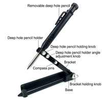 ZK40 Multi-function Scribing Tool DIY Woodwork Adjustable Plastic/Metal Profile Scribing Ruler Contour Gauge Scribe Compass Tool