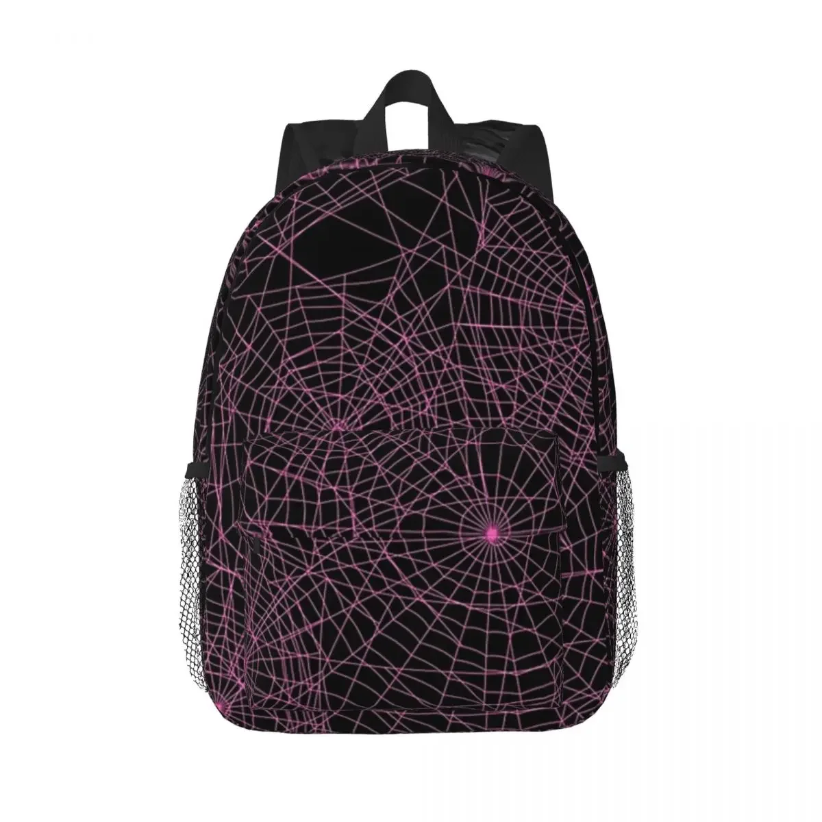 Spider Webs กระเป๋าเป้สะพายหลังวัยรุ่น Bookbag การ์ตูนนักเรียนโรงเรียนกระเป๋าเดินทาง Rucksack กระเป๋าสะพายขนาดใหญ่ความจุ