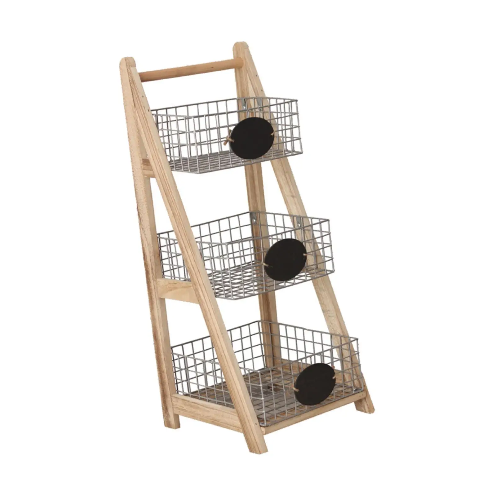 

Multi-layer Storage Rack Storage Shelves Portable Wooden Multifunction Plant Display Stand for Toys Children Books Corner