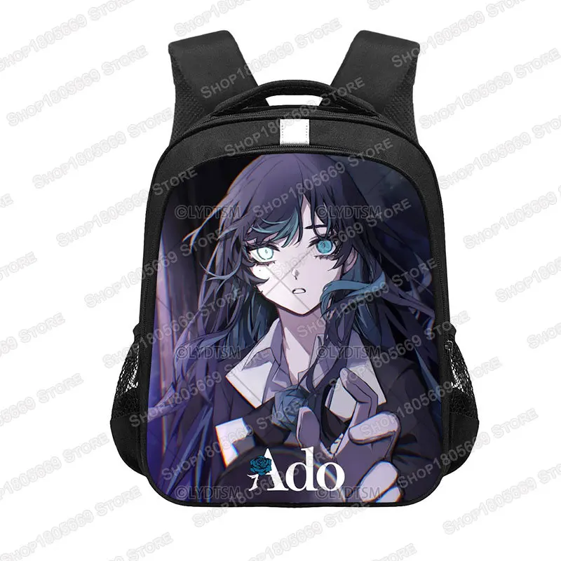 Singer Ado Wish Tour Print Backpacks Women Men Rucksack Blue Rose