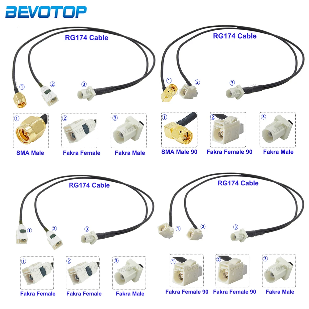 

1*Fakra B Male Plug to 1*Fakra B Female &1*SMA Male Connector 50 Ohm Splitter Y Shape RG174 RF Coaxial Cable for GPS Navigation