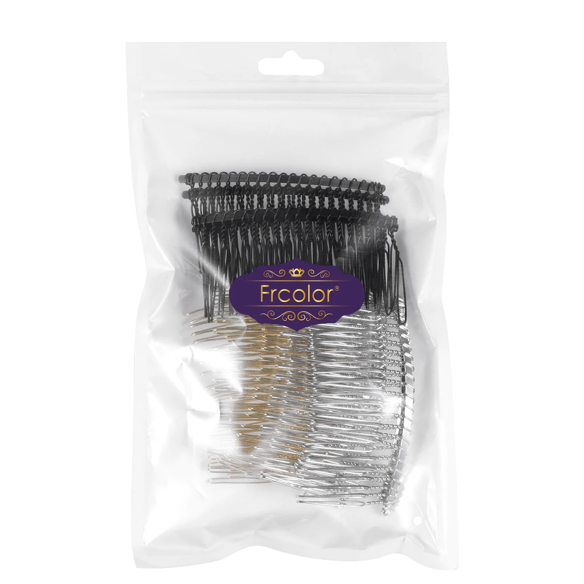 

12pcs Metal Hair Comb Set Durable Rust Resistant Bridal Combs Women Accessories Twisted Teeth For Wedding Party Prom Balls Hair