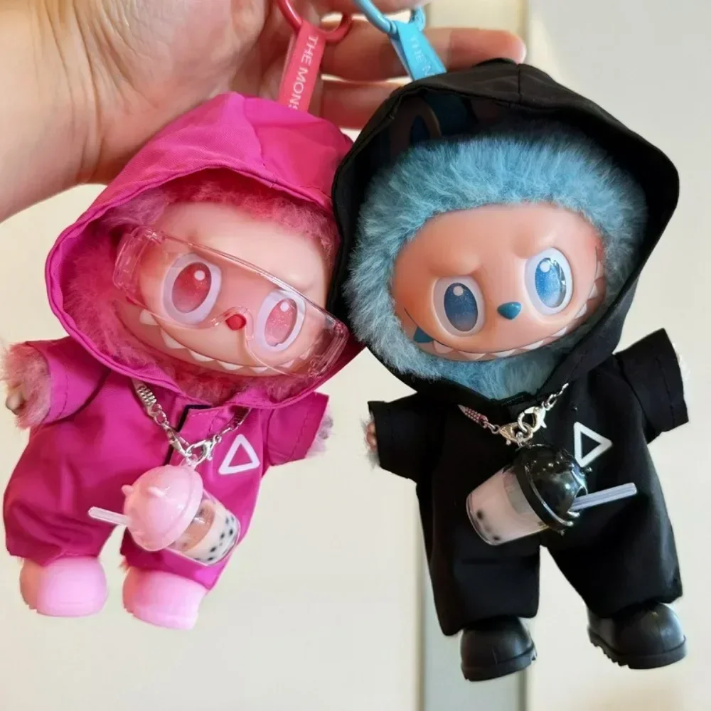 Kleidung für Labubu-Jacken, 17 cm, Outfit-Zubehör für das Monster Korea Kpop Idol V1V2V3 Commando-Jacke, Kleidungsanhänger, MP5