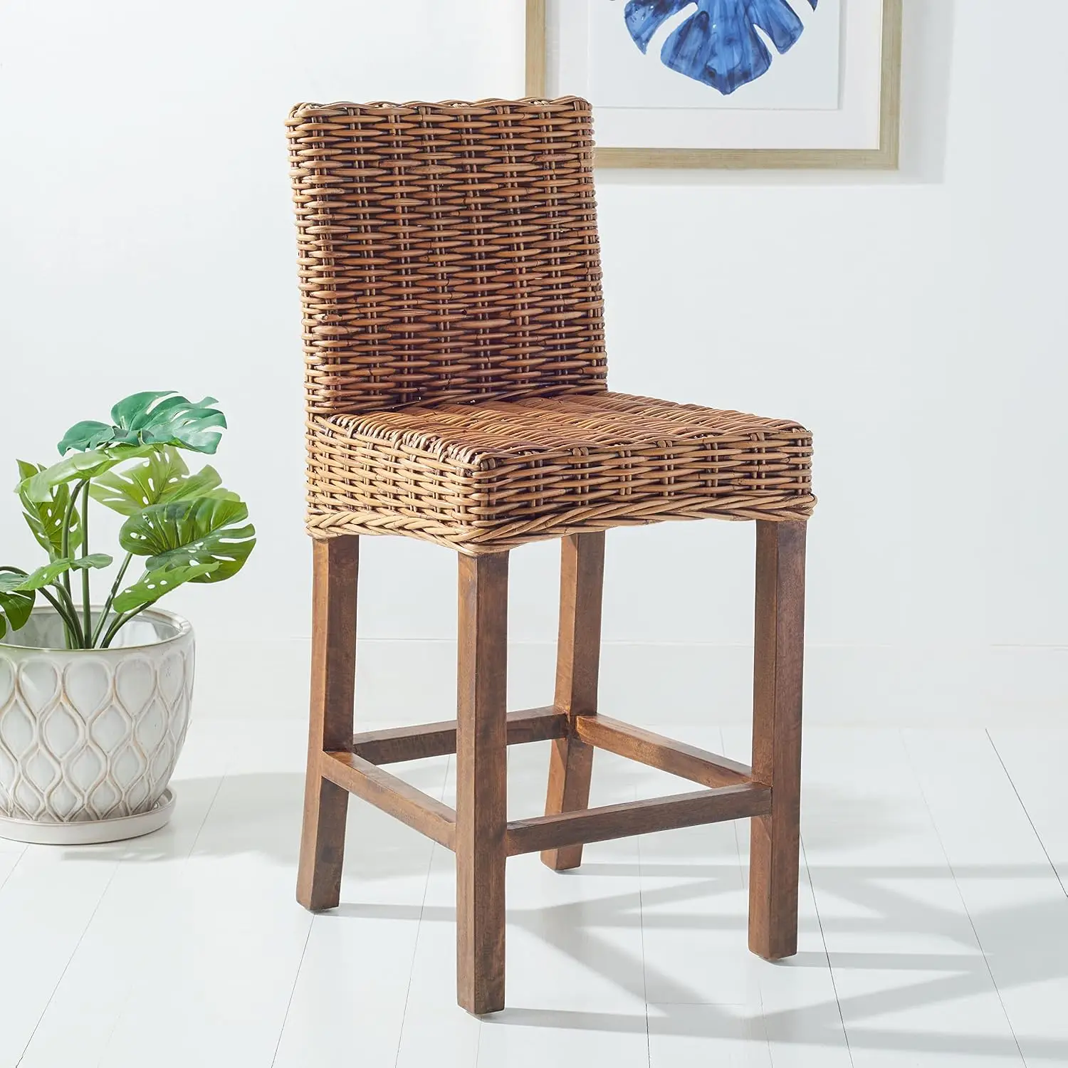Rattan Counter Stool 23.6
