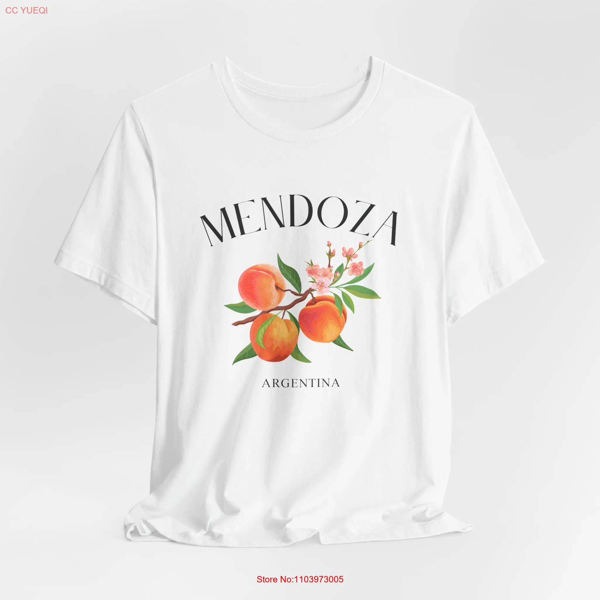 Футболка Mendoza Peach, Аргентина, город, Южноамериканский подарок, винтажная аргентинская одежда, топ для путешественников с длинными или короткими рукавами Футболка Mendoza Peach, Аргентина, город, Южноамериканский подарок, винтажная аргентинская одежда, топ для путешественников с длинными или короткими рукавами