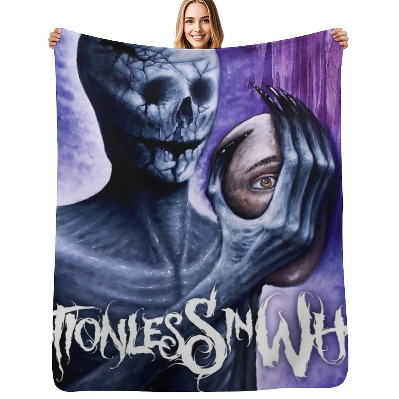 motionless purple 2020 menlu Throw Blanket for babies Decorative Sofa Shaggy Winter beds Furry Luxury Throw Blankets
