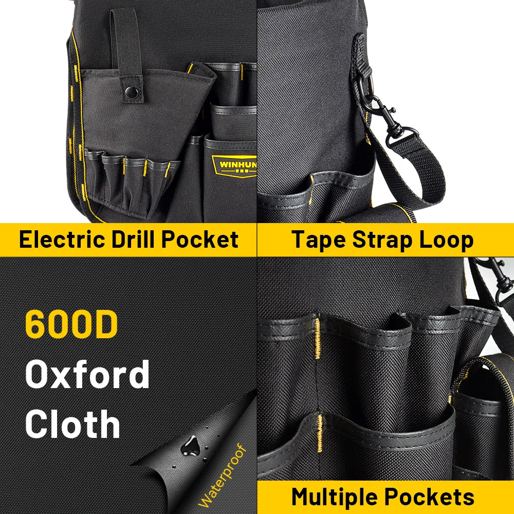 حقيبة دلو أدوات الأجهزة من WINHUNT، حقيبة أدوات إصلاح متعددة الوظائف، حقيبة دلو الطلاء، تحتاج إلى العمل مع استخدام الدلو