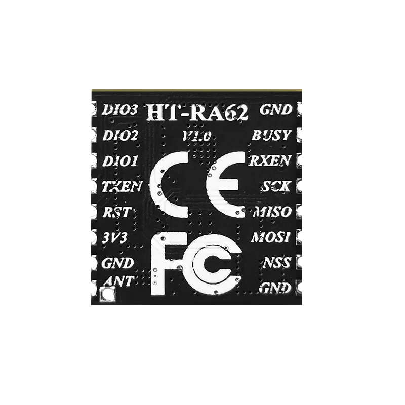 Módulo da série Heltec HT-RA62 LoRa com chip SX1262 Desenvolvimento secundário suporta protocolo LoRaWAN de alta sensibilidade -129dBm